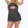 Babydoll & G-string Black