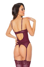 Bustier & Thong Burgundy