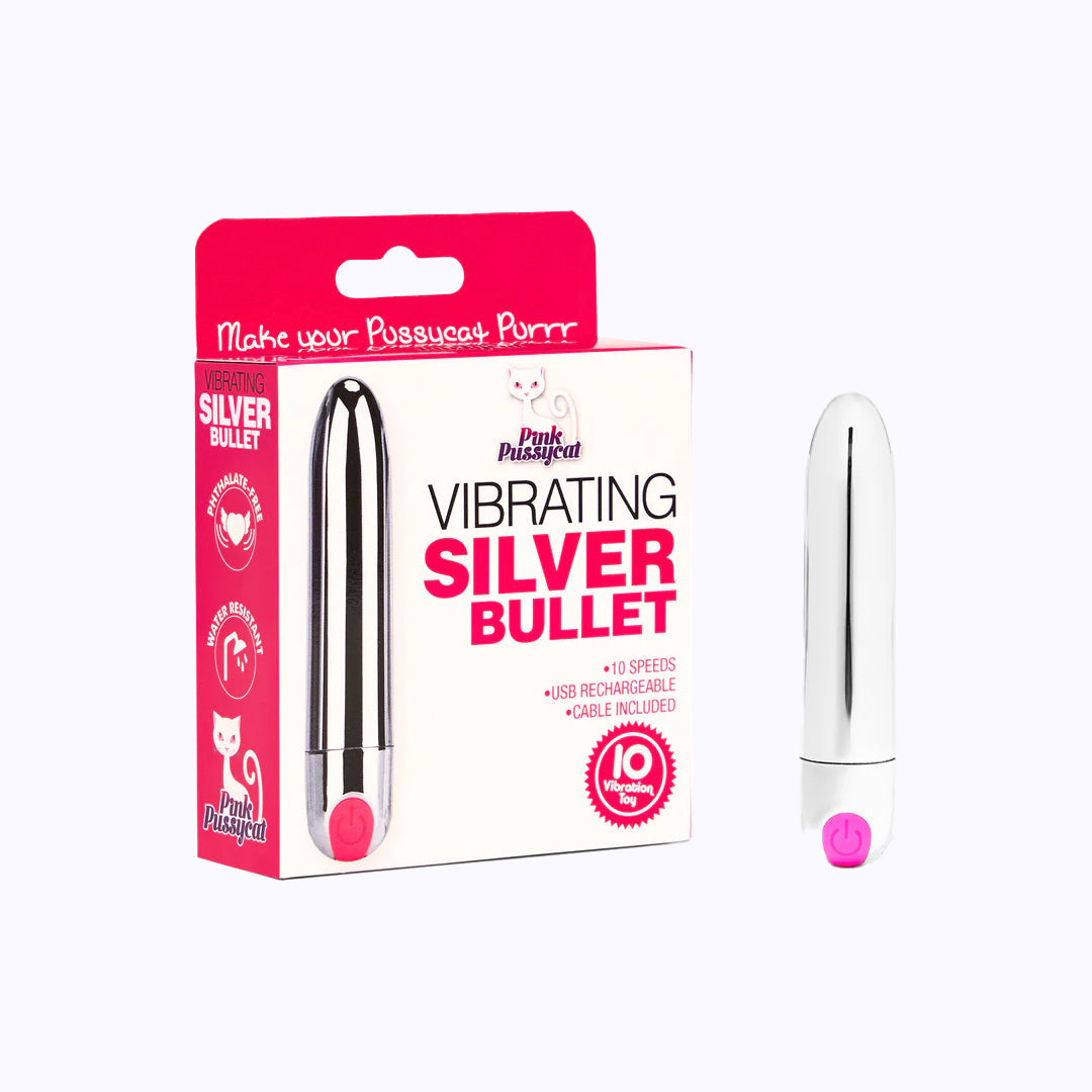 Silver Bullet Rechargeable Vibrator - Chrome
