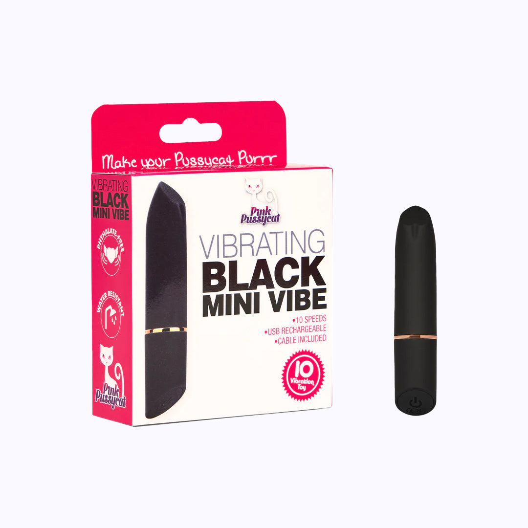 Mini Vibe Rechargeable Silicone Bullet - Black